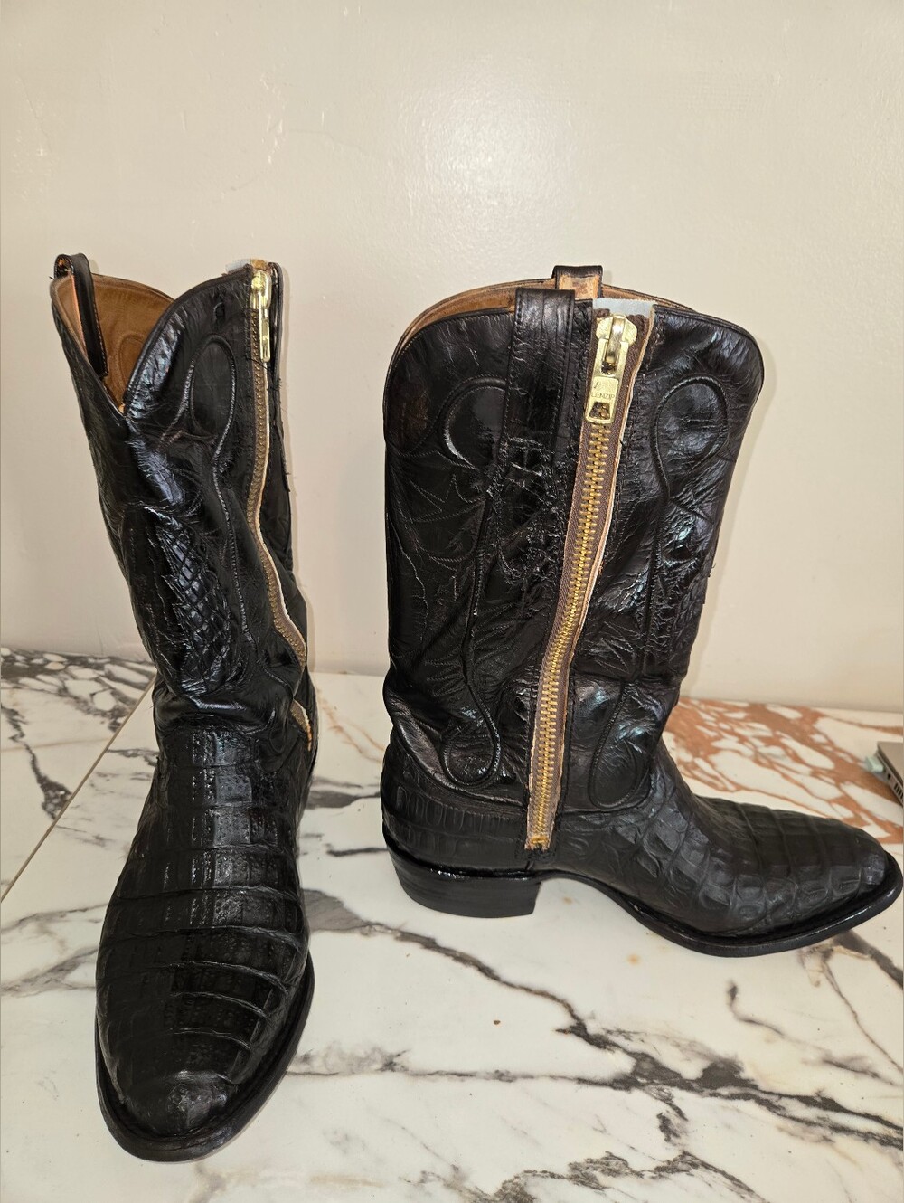 Cowtown Alligator Skin Mens Boots ,size 10 D, Asking $195.00